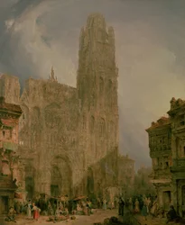 Fachada oeste de Notre Dame, Rouen